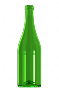 750ml green glass Sekt BD oneway wine bottle