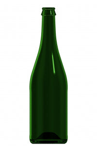 750ml green glass Sekt CC oneway wine bottle