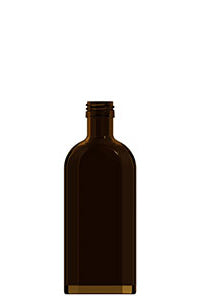 250ml amber glass meplat bottle