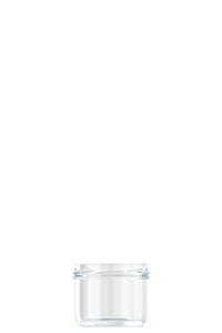 120ml flint glass caviar food jar