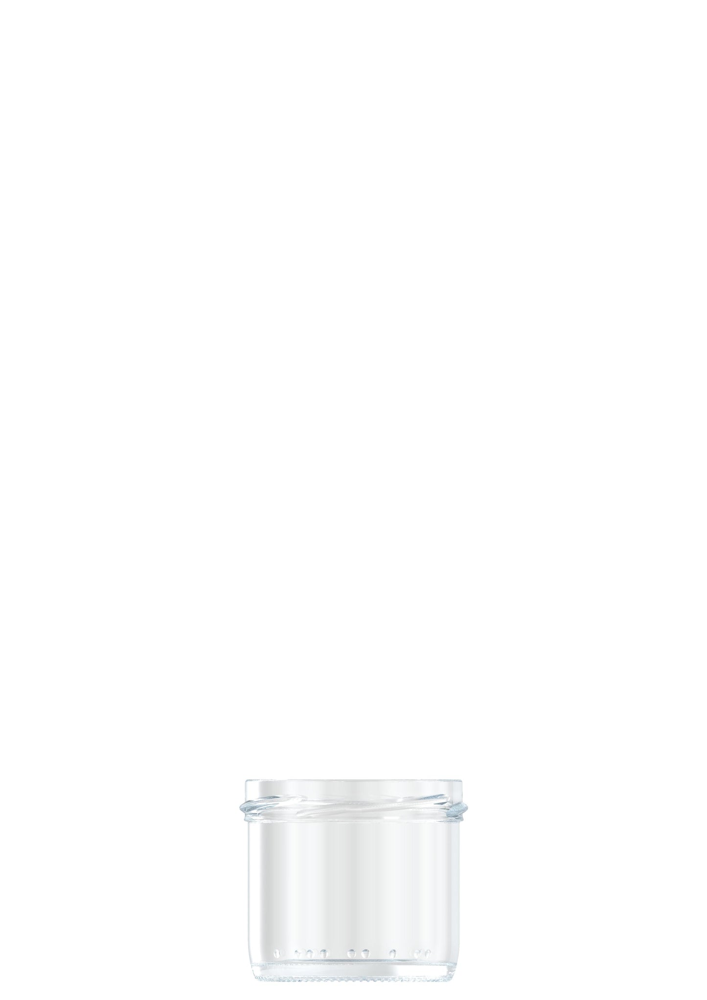 125ml flint glass caviar food jar