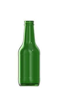 250ml green glass Klassik oneway beer bottle