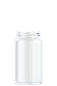 1050ml flint glass food jar