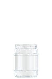 580ml flint glass food jar