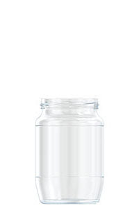 750ml flint glass food jar