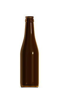 330ml amber glass Apo returnable beer bottle