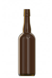 750ml amber glass Belgien returnable beer bottle