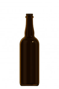 750ml amber glass Belgien returnable beer bottle