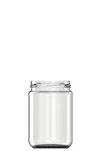 650ml flint glass food jar