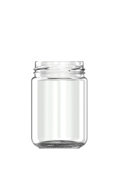 159ml white flint Thomas glass food jar
