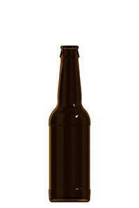 330ml amber glass oneway beer bottle