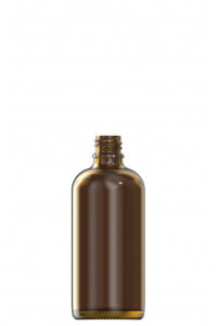 100ml amber glass dropper bottle