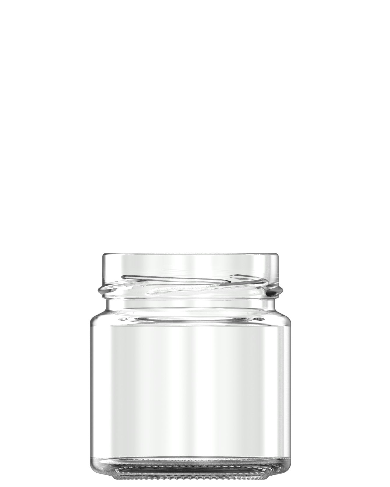225ml flint glass food jar