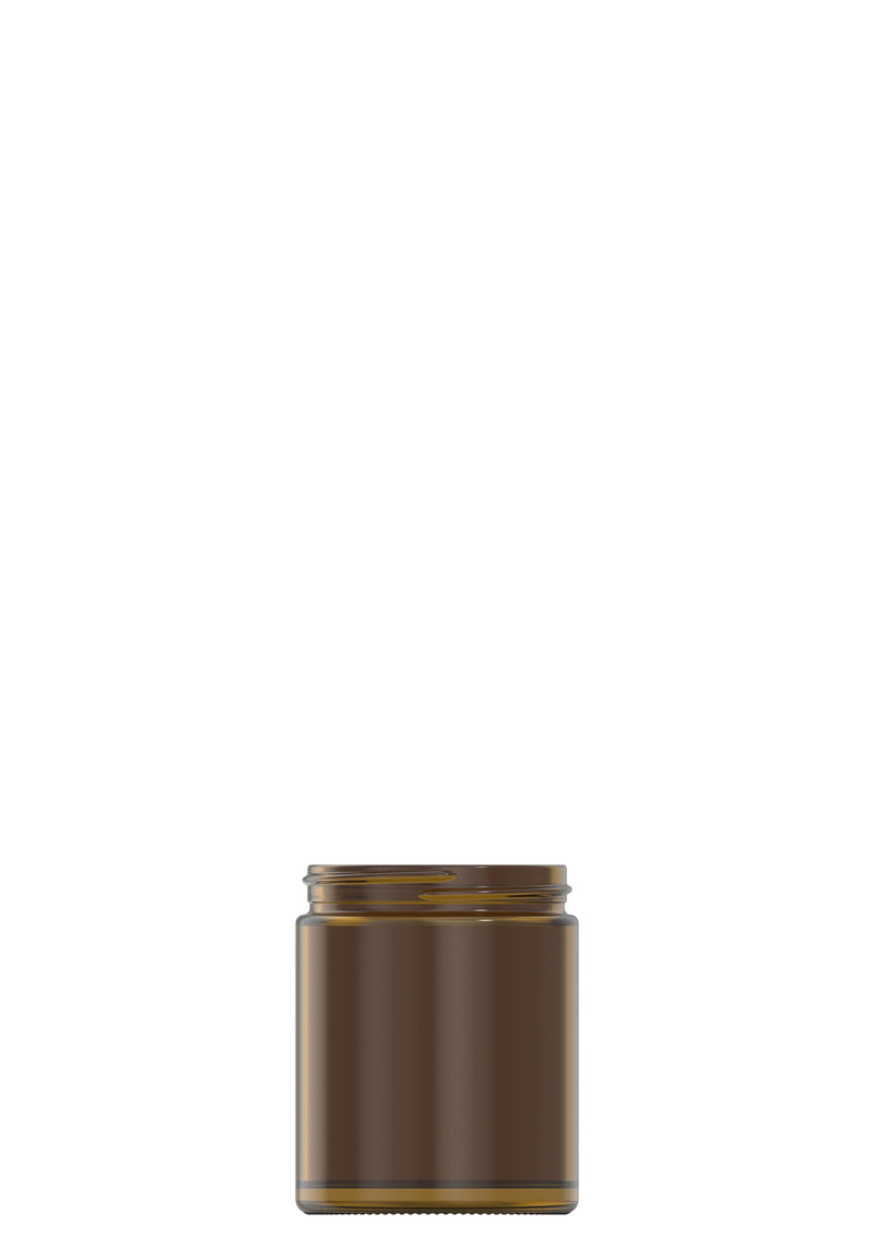 180ml amber glass cream jar