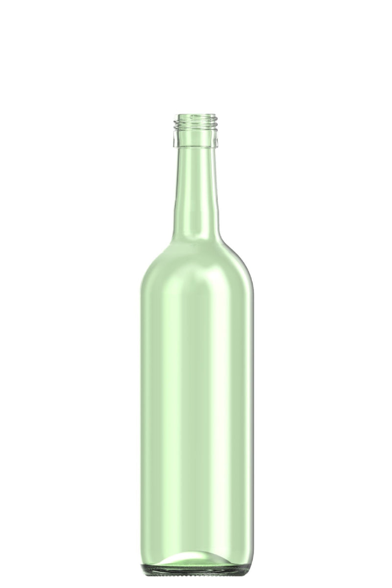 750ml green glass Bordeaux oneway wine bottle