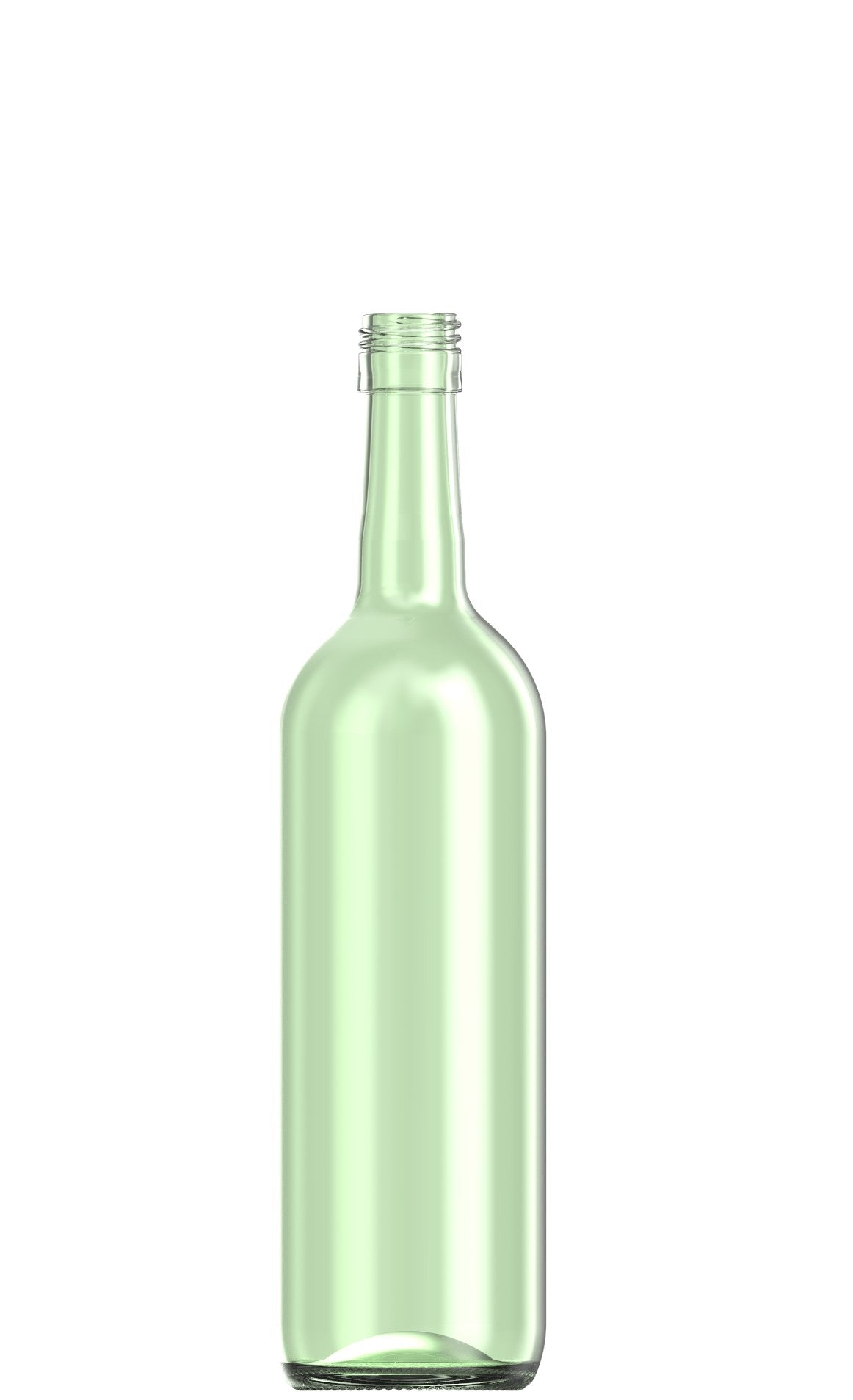 750ml green glass Bordeaux oneway wine bottle