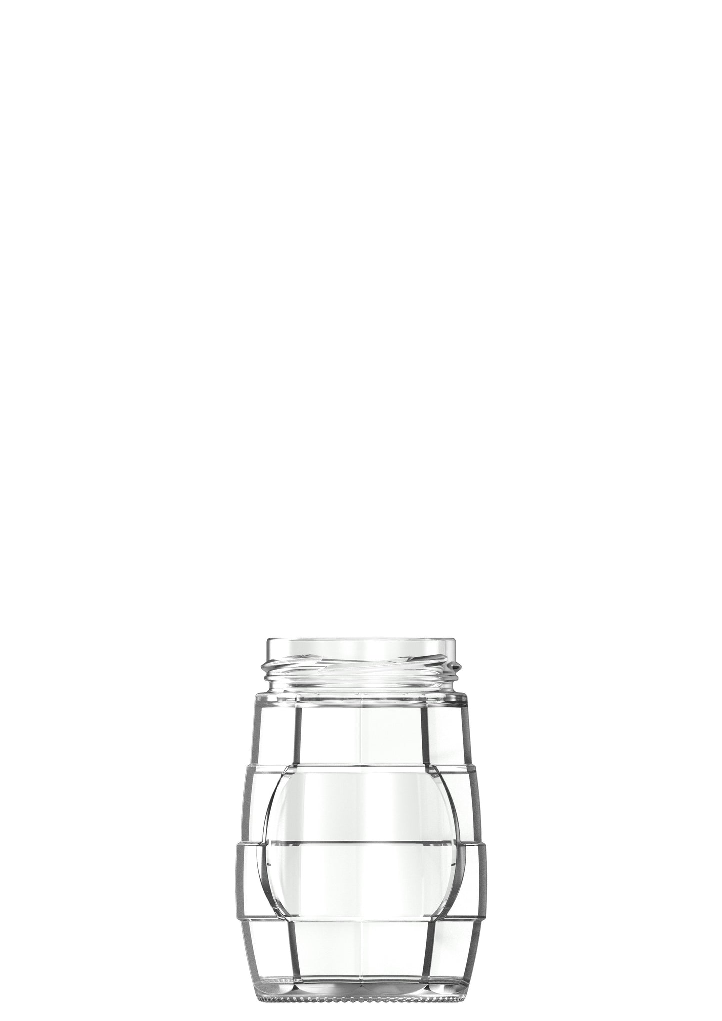 255ml flint glass food jar