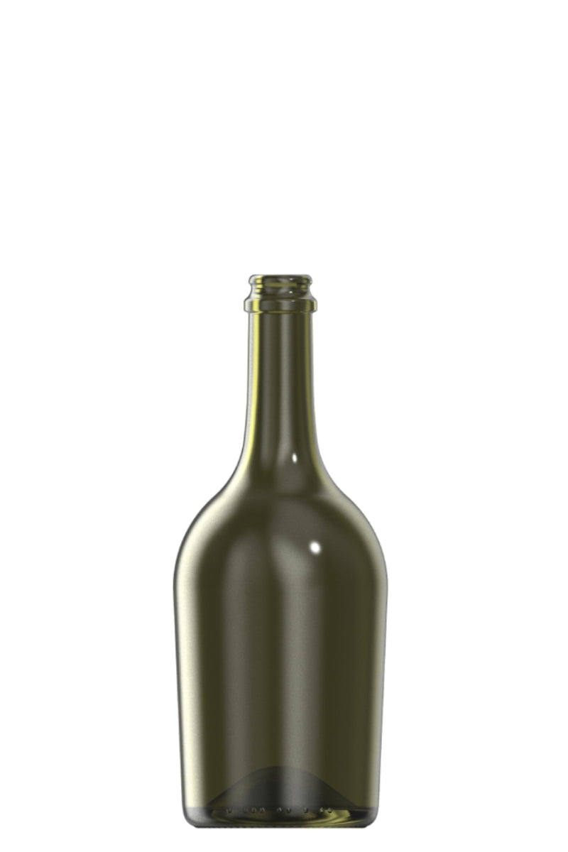 750ml green glass Spum Vittoria one way wine bottle