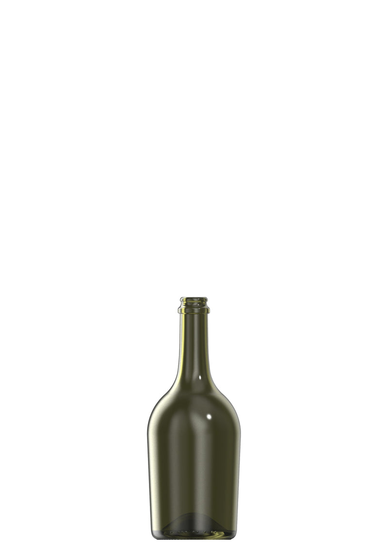 750ml green glass Spum Vittoria one way wine bottle