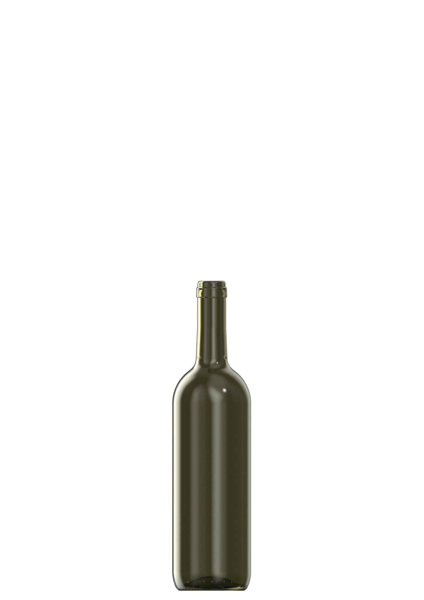 750ml green glass Bord Ecova oneway wine bottle