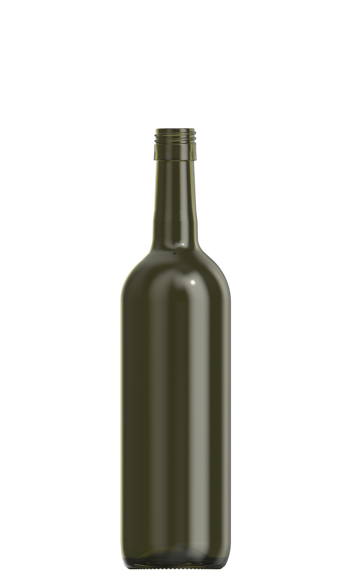 750ml green glass Bordeaux oneway wine bottle