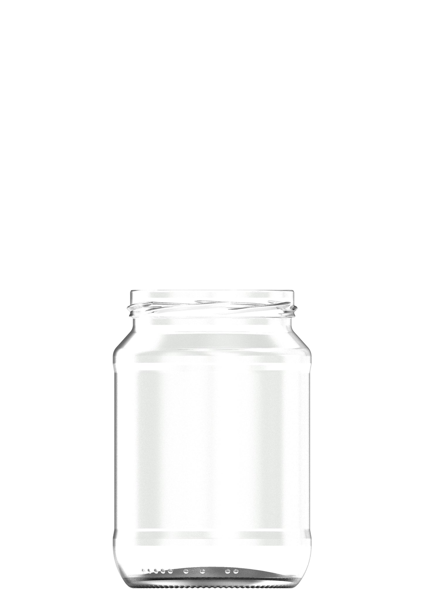 750ml flint glass food jar
