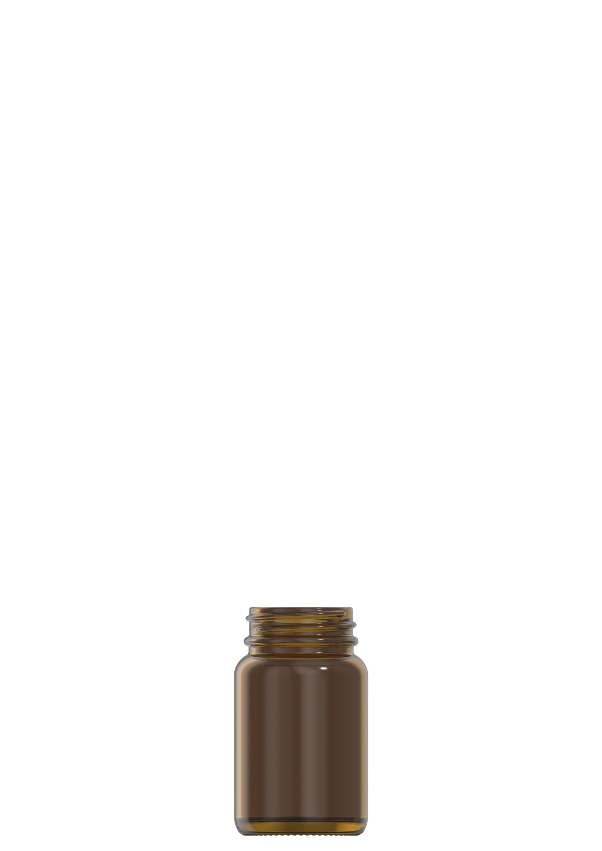 60 ml amber glass packer