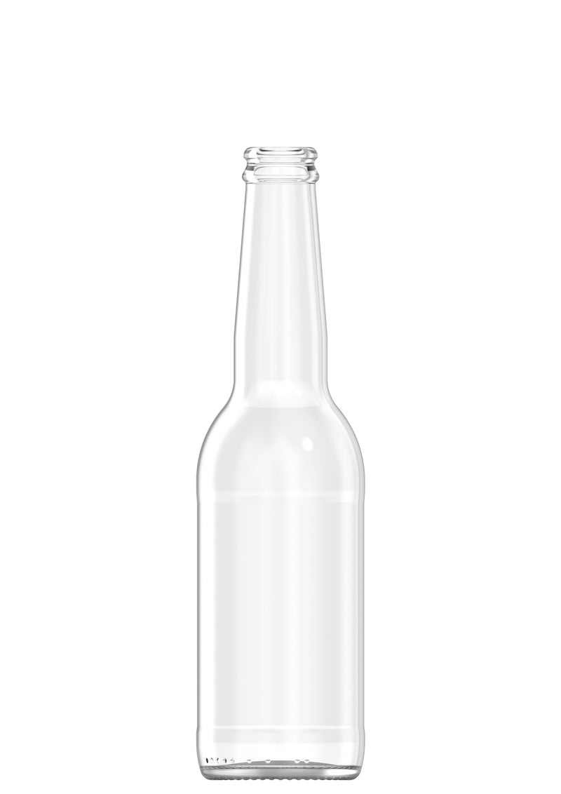 330ml flint glass Longneck LW oneway beer bottle
