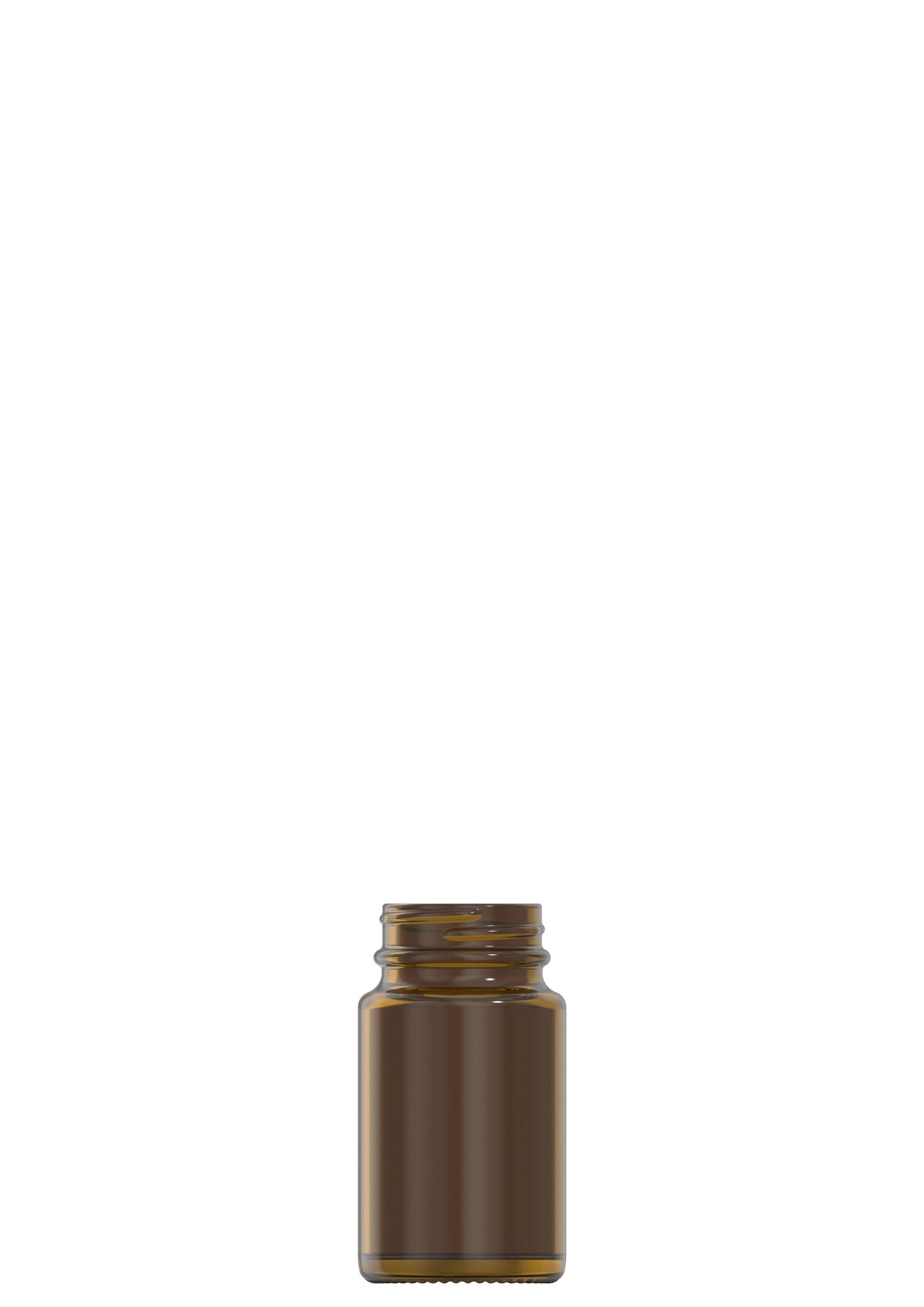 75 ml amber glass packer