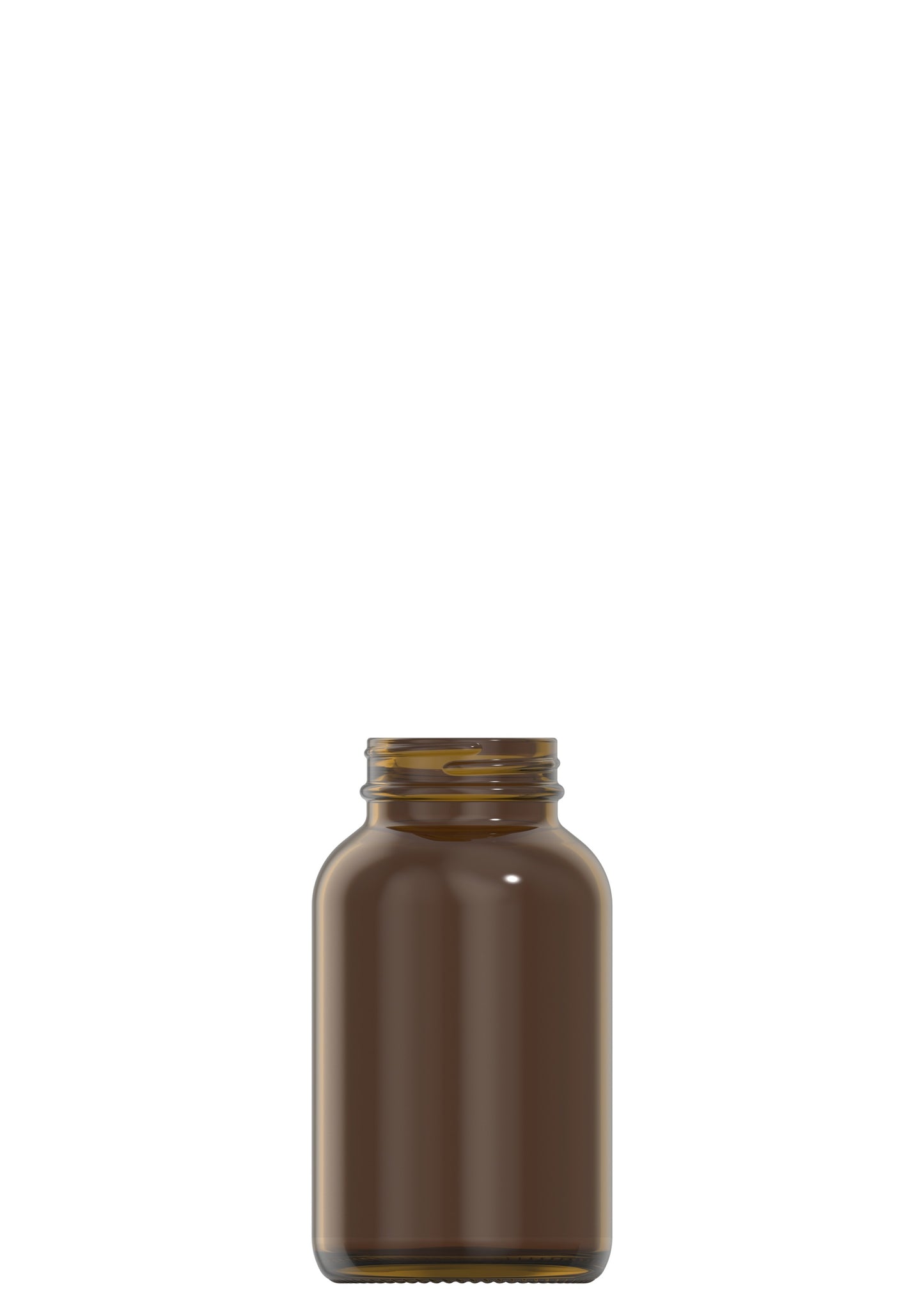 250 ml amber glass packer