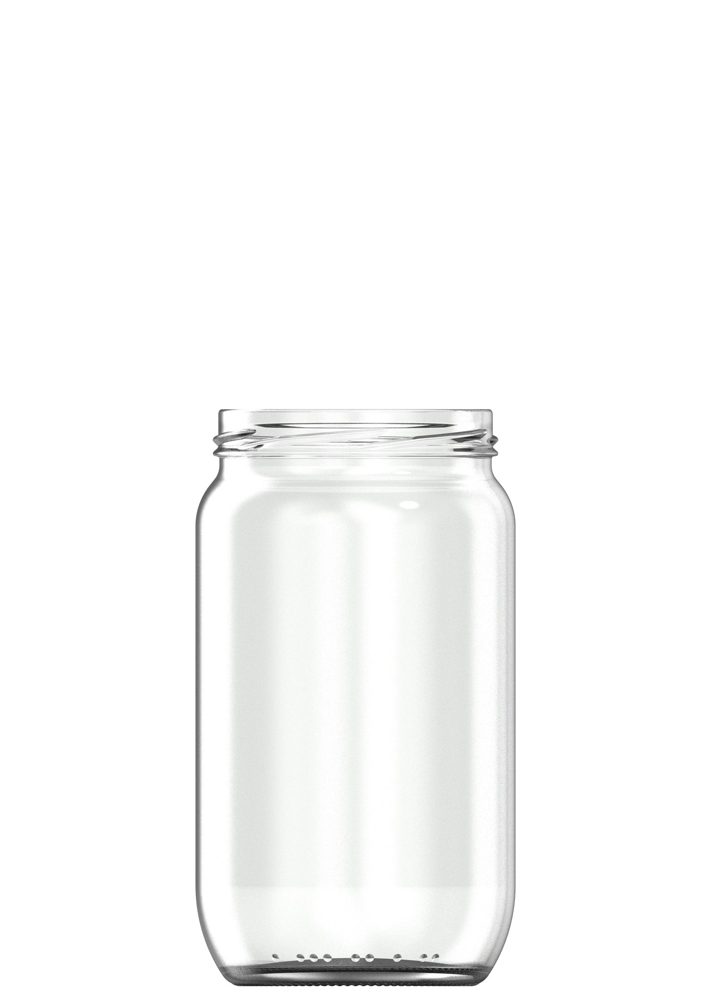 850ml flint glass food jar