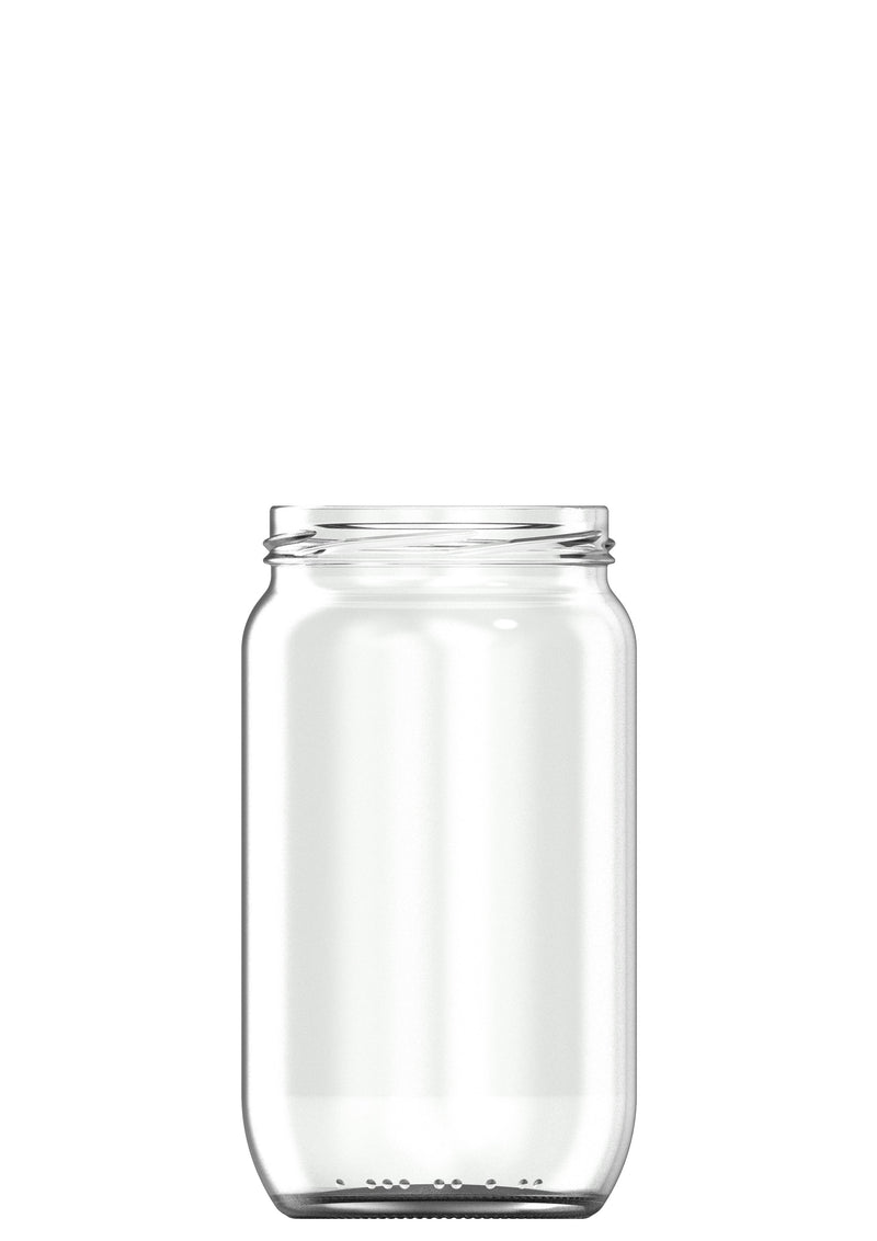 850ml flint glass food jar