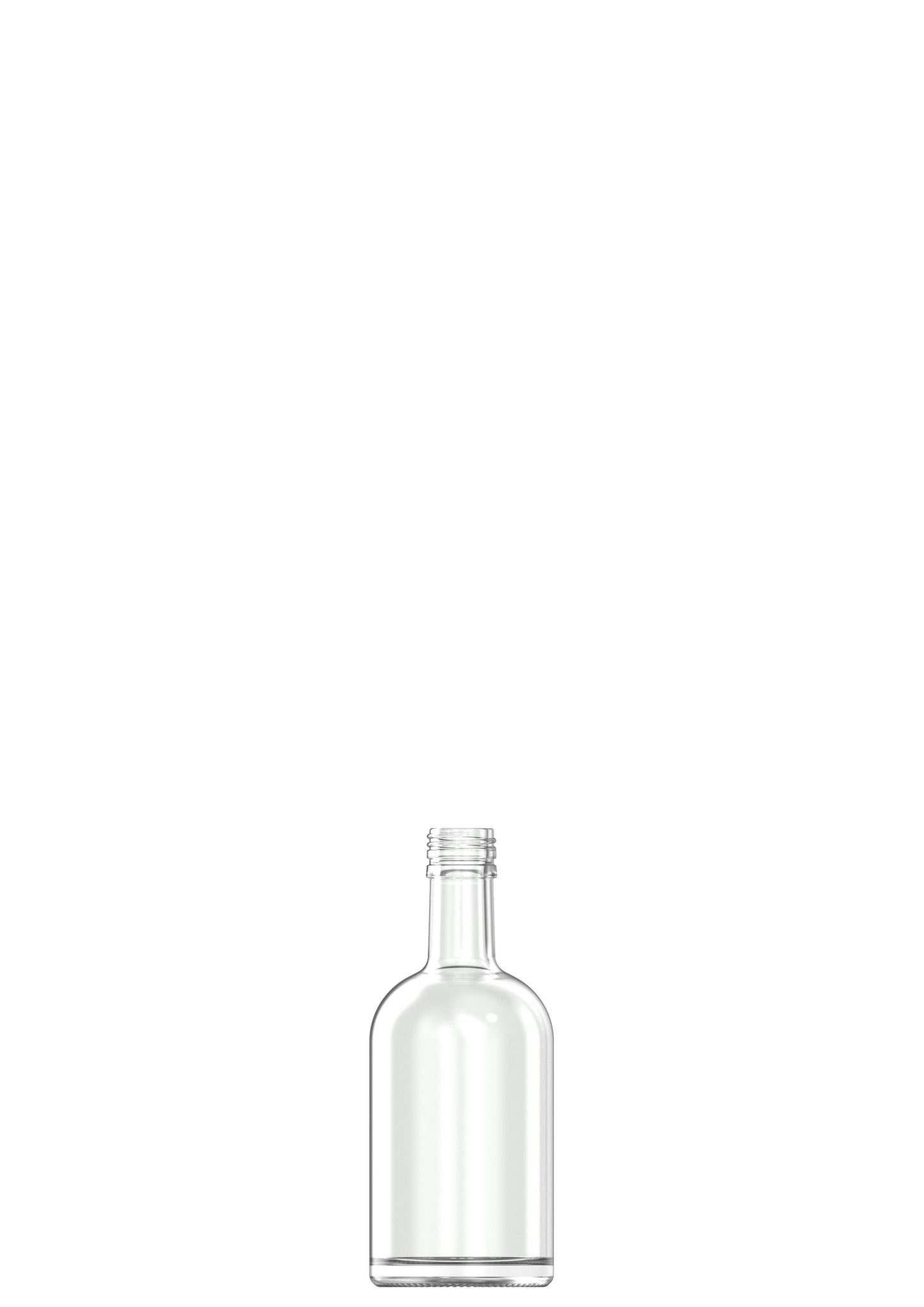 500ml flint glass oneway spirit bottle