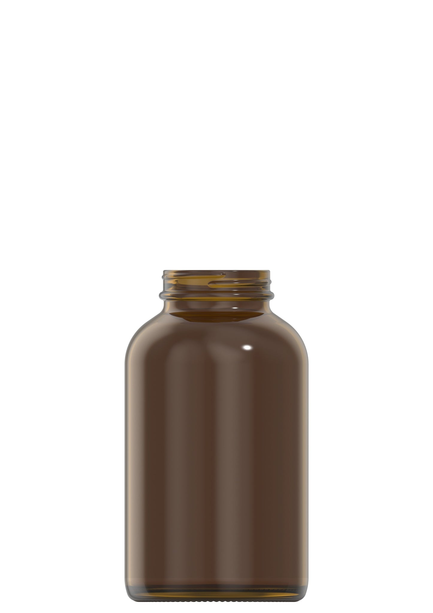 625 ml amber glass packer