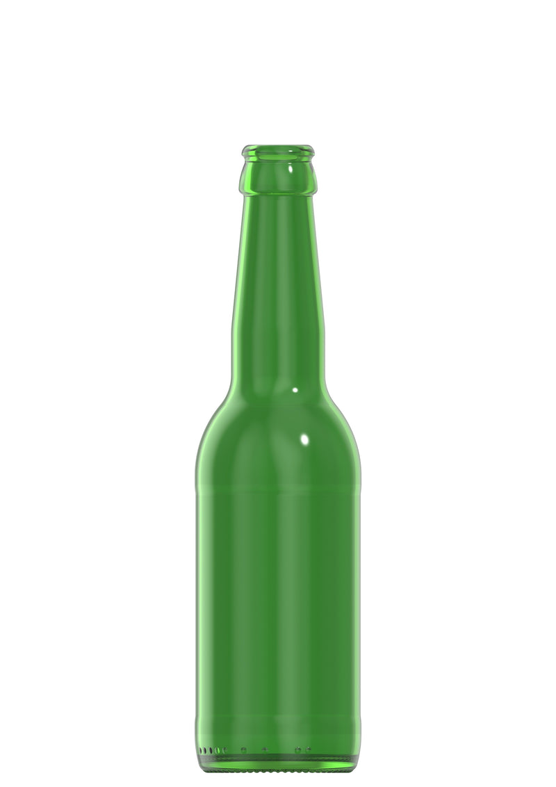 330ml amber glass Longneck oneway green bottle
