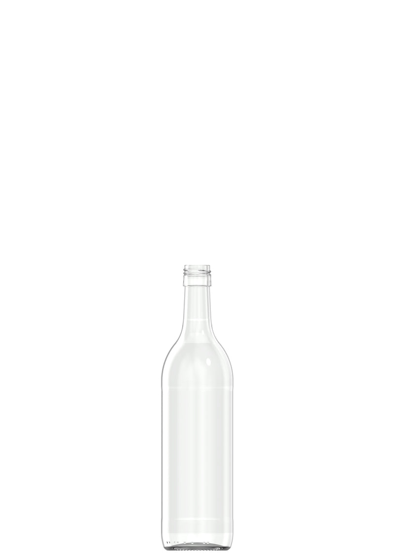 750ml flint glass Bordeaux oneway wine bottle