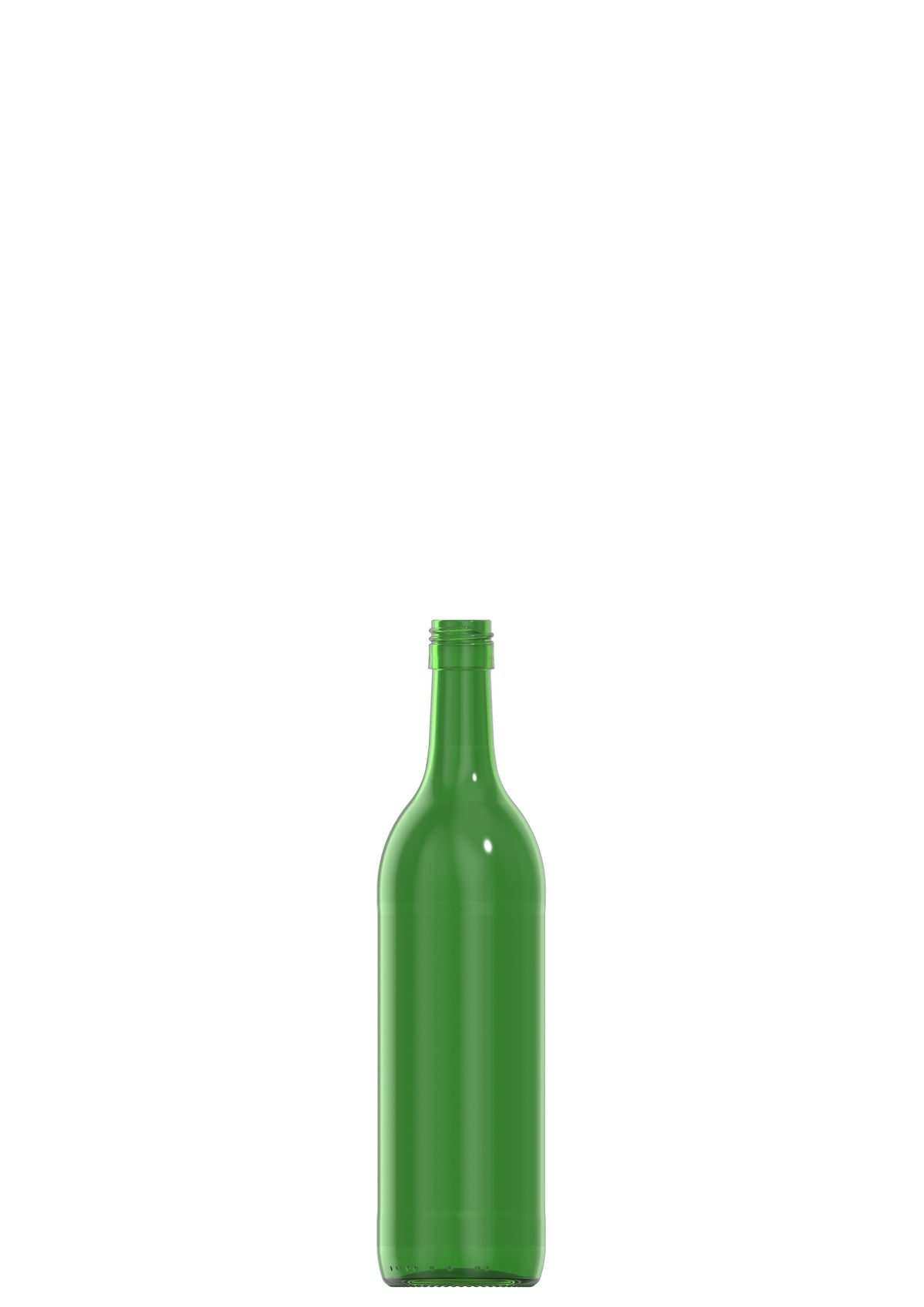 750ml green glass Bordeaux oneway wine bottle
