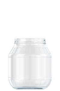 1700ml flint glass pickle food jar