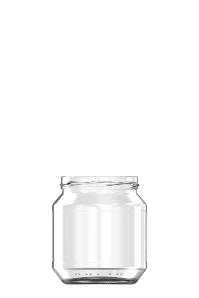 580ml flint glass food jar