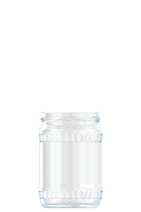 580ml flint glass food jar