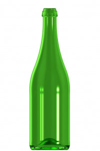 750ml green glass Sekt oneway wine bottle