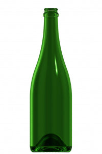 750ml green glass Champ oneway wine bottle