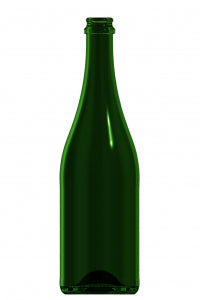 750ml green glass Sekt oneway wine bottle