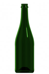750ml green glass Sekt oneway wine bottle