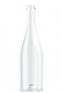 750ml flint glass Sekt Nackt oneway wine bottle
