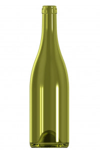 750ml green glass Bourg Clas oneway wine bottle