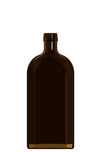 500ml amber glass meplat bottle