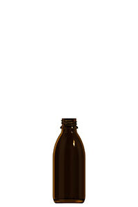 100ml amber glass syrup bottle