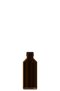 100ml amber glass syrup bottle