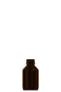 100ml amber glass syrup bottle